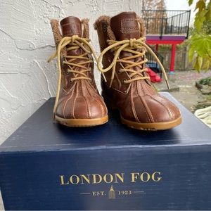 Brown London Fog Ankle Boots